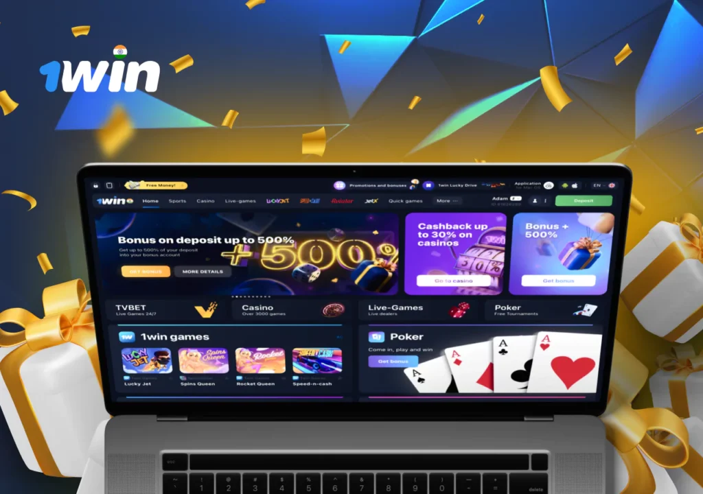 A wide range of casino games and bonuses from 1WIn India