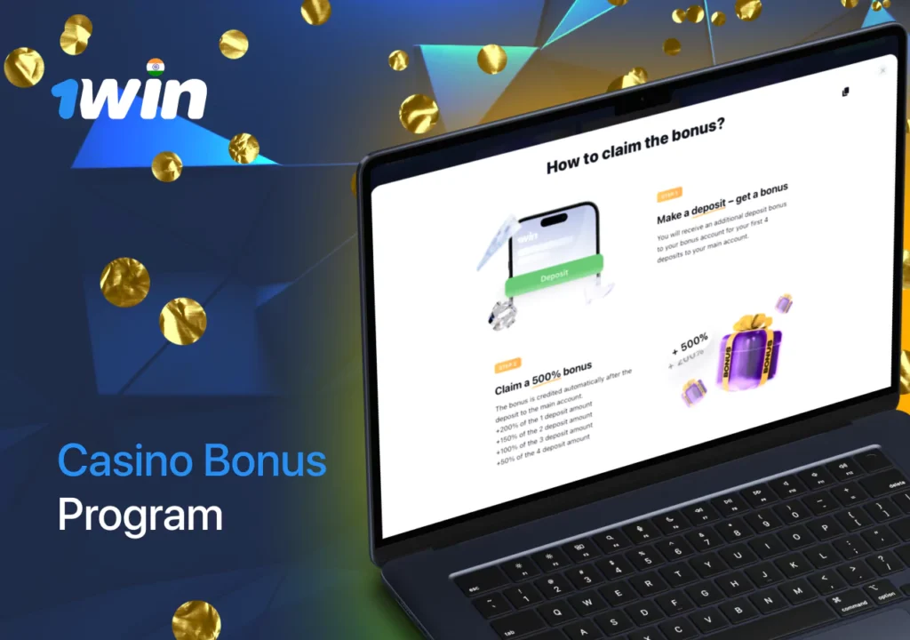 Bonus split on 4 first deposits